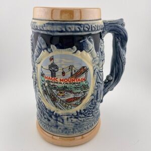 Vintage Magic Mountain California Beer Stein